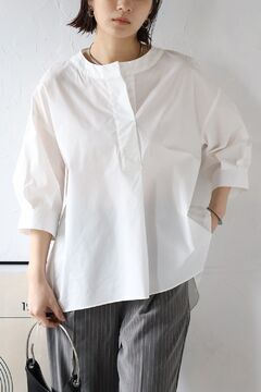 【在庫あり】 BONJOUR ノーカラースキッパーシャツ / SAGAN公式オンラインストア シャツ/ブラウス(長袖/七分)