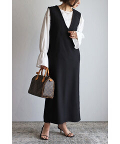 BONJOUR SAGAN公式オンラインストア / Vネックノースリワンピース