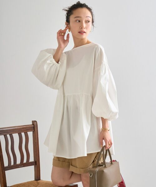 前後2WAYボリュームスリーブブラウス