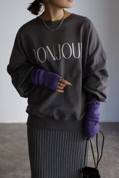 トップス Bonjour BONJOUR SAGAN公式オンラインストア / BONJOURロゴスウェット