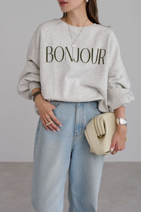 BONJOURロゴスウェット