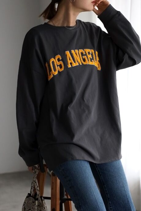 LOSANGELES刺繍ロゴT