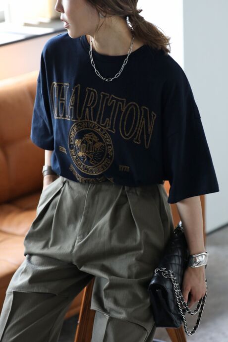 【予約】CHARLTON刺繍ロゴTシャツ