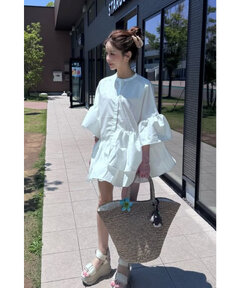 BONJOUR SAGAN公式オンラインストア / アシメフリルシャツ