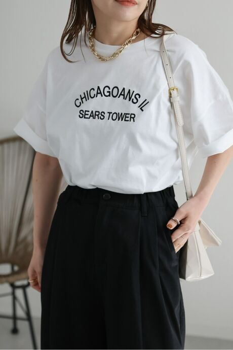アーチロゴプリントBIG T
