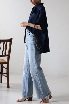 クロスアンドクロス/ハグオーワー★果実pt シルク ボウタイ ドルマンブラウス クロスアンドクロス/ハグオーワー☆果実pt シルク ボウタイ ドルマン