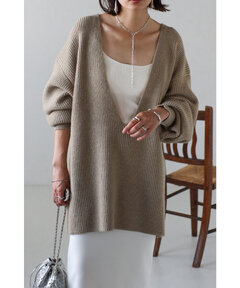 BONJOUR SAGAN公式オンラインストア / ディープVネックルーズニット