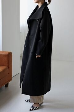 BONJOUR SAGAN公式オンラインストア / ダブルボタンスタンドカラーコート