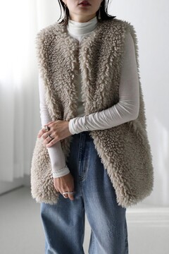 BONJOUR SAGAN公式オンラインストア / プードルファーロングベスト