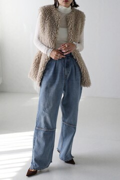 BONJOUR SAGAN公式オンラインストア / プードルファーロングベスト