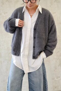 BONJOUR SAGAN公式オンラインストア / シャギーVネックカーディガン