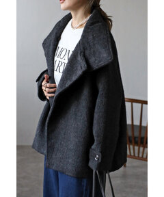 BONJOUR SAGAN公式オンラインストア / シャギーミドル丈スタンドカラー