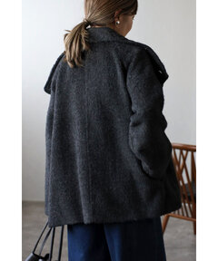 BONJOUR SAGAN公式オンラインストア / シャギーミドル丈スタンドカラー