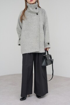 BONJOUR SAGAN公式オンラインストア / シャギーミドル丈スタンドカラー