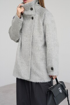 BONJOUR SAGAN公式オンラインストア / シャギーミドル丈スタンドカラー