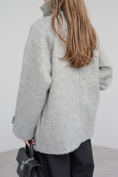 BONJOUR SAGAN公式オンラインストア / シャギーミドル丈スタンドカラー