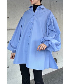 BONJOUR SAGAN公式オンラインストア / 裾フレアバルーンスリーブシャツ