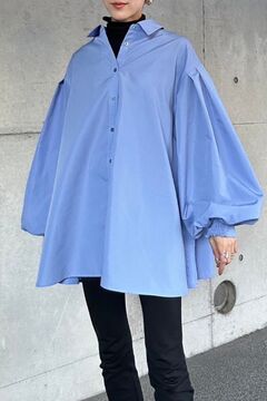 BONJOUR SAGAN公式オンラインストア / 裾フレアバルーンスリーブシャツ