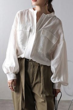 美品✳︎バンヤードストーム リネンスラブ シアーブルゾン 黒