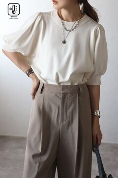 新品　gasa ガサグルー　パフスリーブニット GASA* ガサ Swallowtail アゲハ フリルスリーブプルオーバー