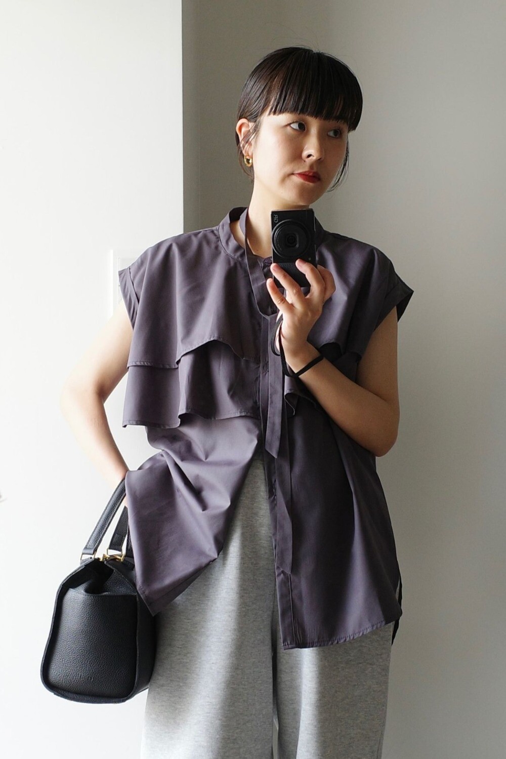 158cm/Charcoal-Gray