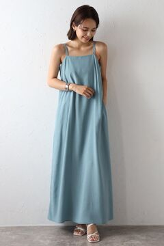 ワンピース Bonjour diary solid straw cotton slub BONJOUR SAGAN公式オンラインストア / シャドーストライプキャミ