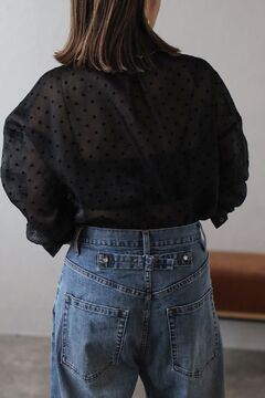 BONJOUR SAGAN公式オンラインストア / ドットオーガンジーシアーシャツ