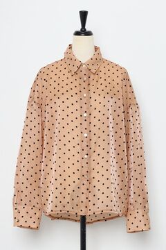 BONJOUR SAGAN公式オンラインストア / ドットオーガンジーシアーシャツ