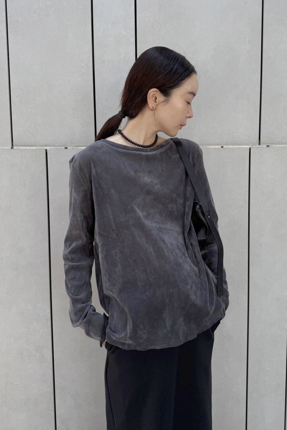 159cm/Charcoal-Gray