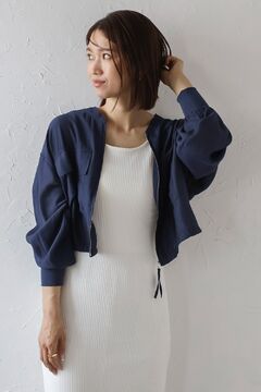 BONJOUR SAGAN公式オンラインストア / ドロストショートブルゾン BONJOUR SAGAN公式オンラインストア / ドロストショートブルゾン