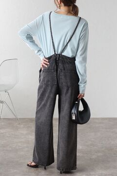 BONJOUR SAGAN公式オンラインストア / ストラップデザインデニムサロペット