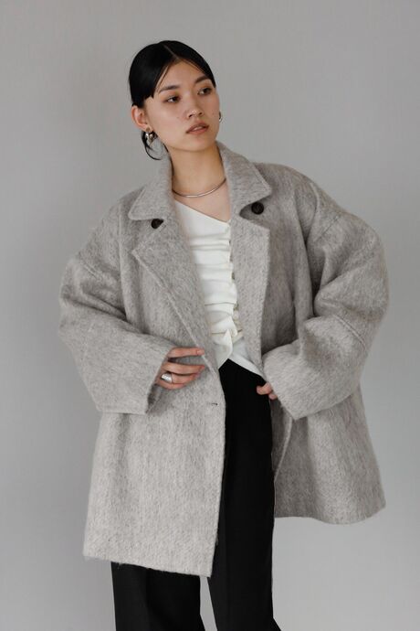 shaggy middle coat / シャギーミドルコート
