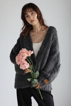 BONJOUR SAGAN公式オンラインストア / teddybear shaggy outer like cardigan /  テディベアーシャギーアウターライクカーディガン