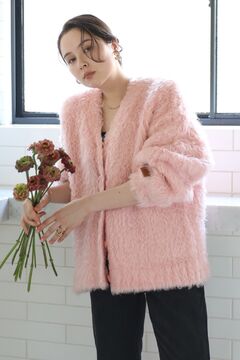 baybee♥新品未使用 シャギーカーディガン ピンク BONJOUR SAGAN公式オンラインストア / teddybear shaggy outer