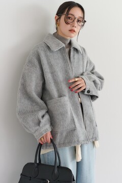 BONJOUR SAGAN公式オンラインストア / Wジップシャギーミドルブルゾン