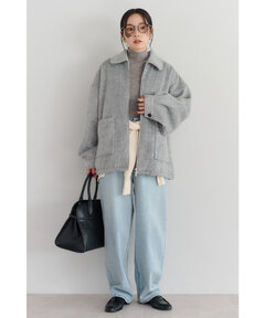 BONJOUR SAGAN公式オンラインストア / Wジップシャギーミドルブルゾン