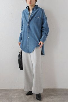 60s デニムシャツジャケット スナップボタン デニムシャツジャケット - ブルー | ZARA Japan / 日本