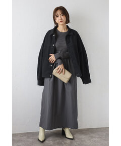 BONJOUR SAGAN公式オンラインストア / 異素材切り替えニットワンピース