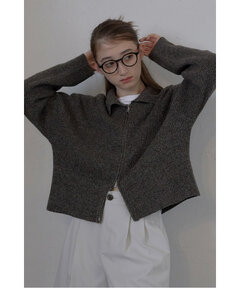 BONJOUR SAGAN公式オンラインストア / mix knit double zip blouson