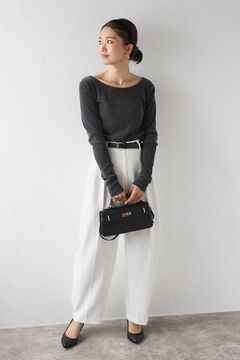 トップス Bonjour 楽天市場】ericaさんコラボ 前後2WAYシアーベロアトップス