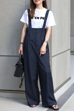 ハイウエスト フレアパンツ サロペット クロス ワイドレッグ ハイウエスト フレアパンツ サロペット クロス ワイドレッグ