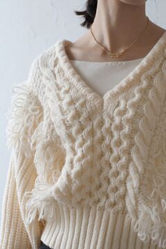 BONJOUR SAGAN公式オンラインストア / loop knitting V neck