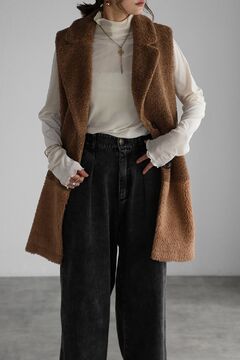 BONJOUR SAGAN公式オンラインストア / シングルブレストボアベスト