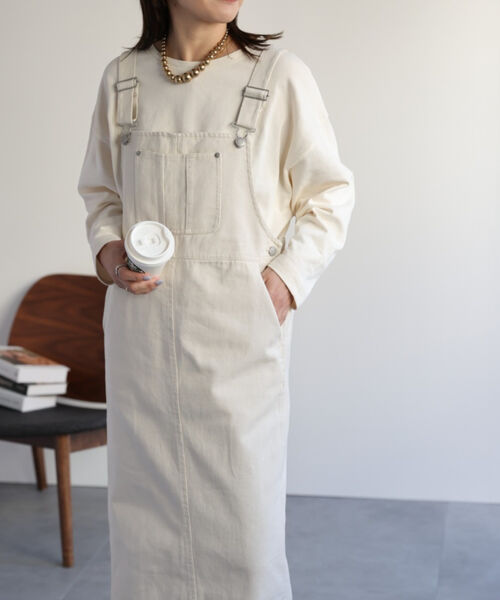 サロペットジャンパースカート / デニムジャンスカ