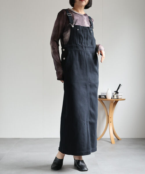 サロペットジャンパースカート / デニムジャンスカ