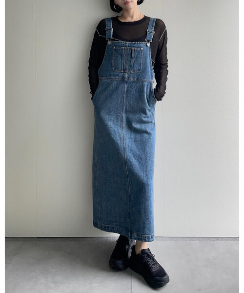 サロペットジャンパースカート / デニムジャンスカ
