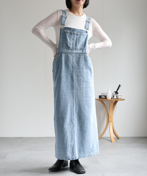 サロペットジャンパースカート / デニムジャンスカ