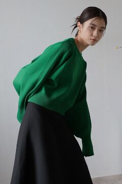 専用 訳あり ヤマダヤ soeur7 スール ボンディング×ニット MA-1 BONJOUR SAGAN公式オンラインストア / arm rib stitch cropped