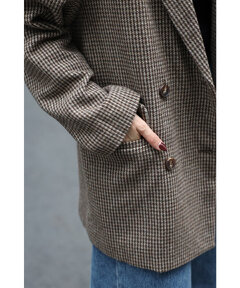 Bonjour Sagan チェックダブルジャケット BONJOUR SAGAN公式オンラインストア / ガンクラブチェックオーバー