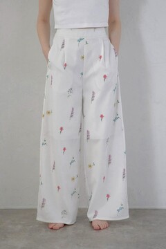 BONJOUR SAGAN公式オンラインストア / flower print wide pants
